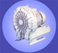 Horizontal shaft design blowers